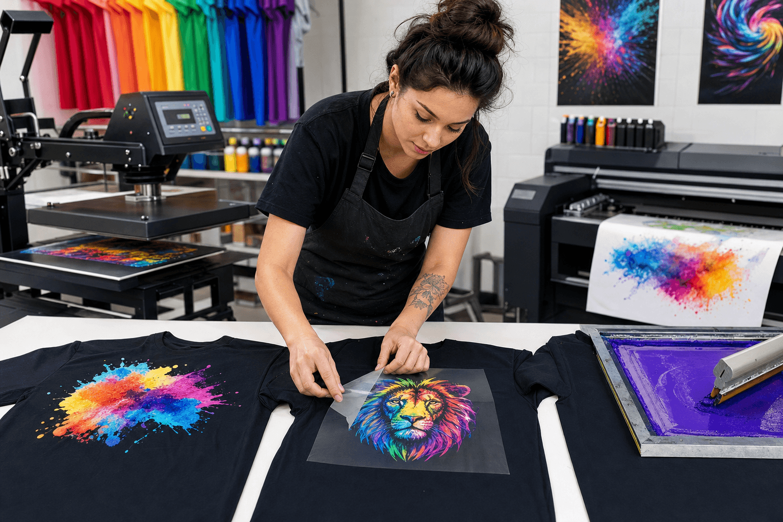 Custom apparel: heat transfer, DTF and screen printing compared
